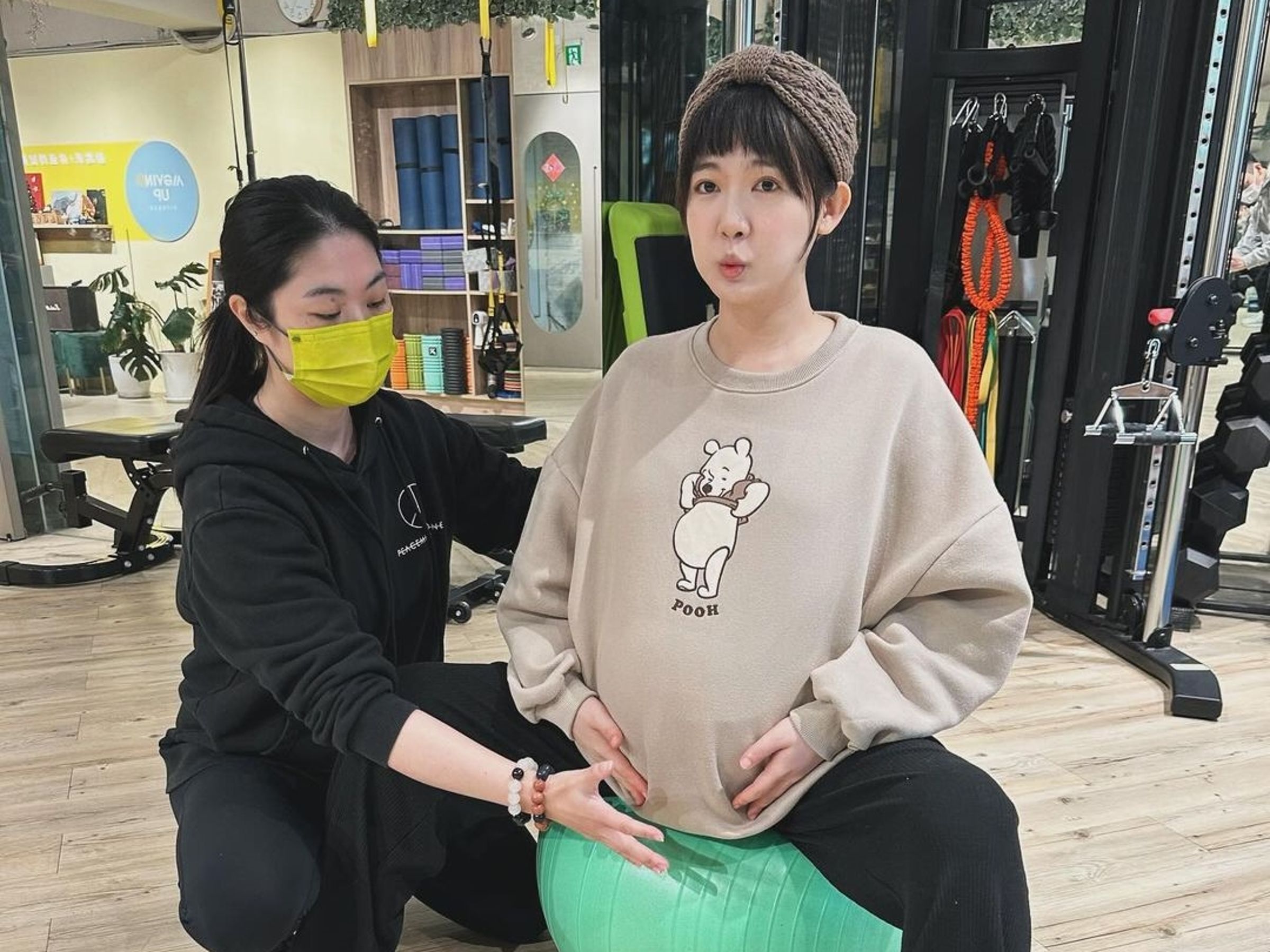 孫可芳孕期堅持運動,為誕下寶寶做準備。(翻攝自孫可芳IG)
