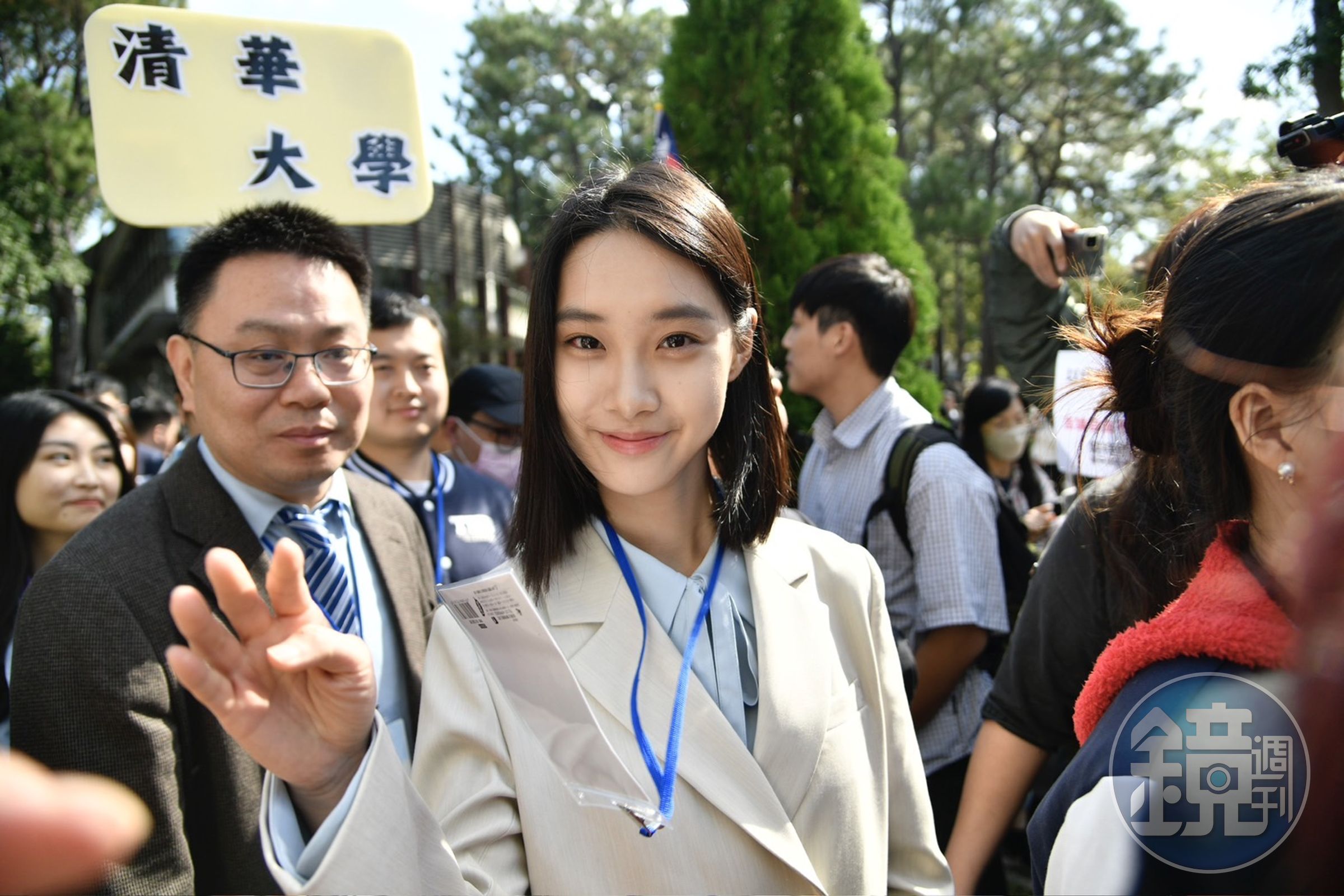 陸生來台參訪,圖為北京清華大學學生彭弋航。