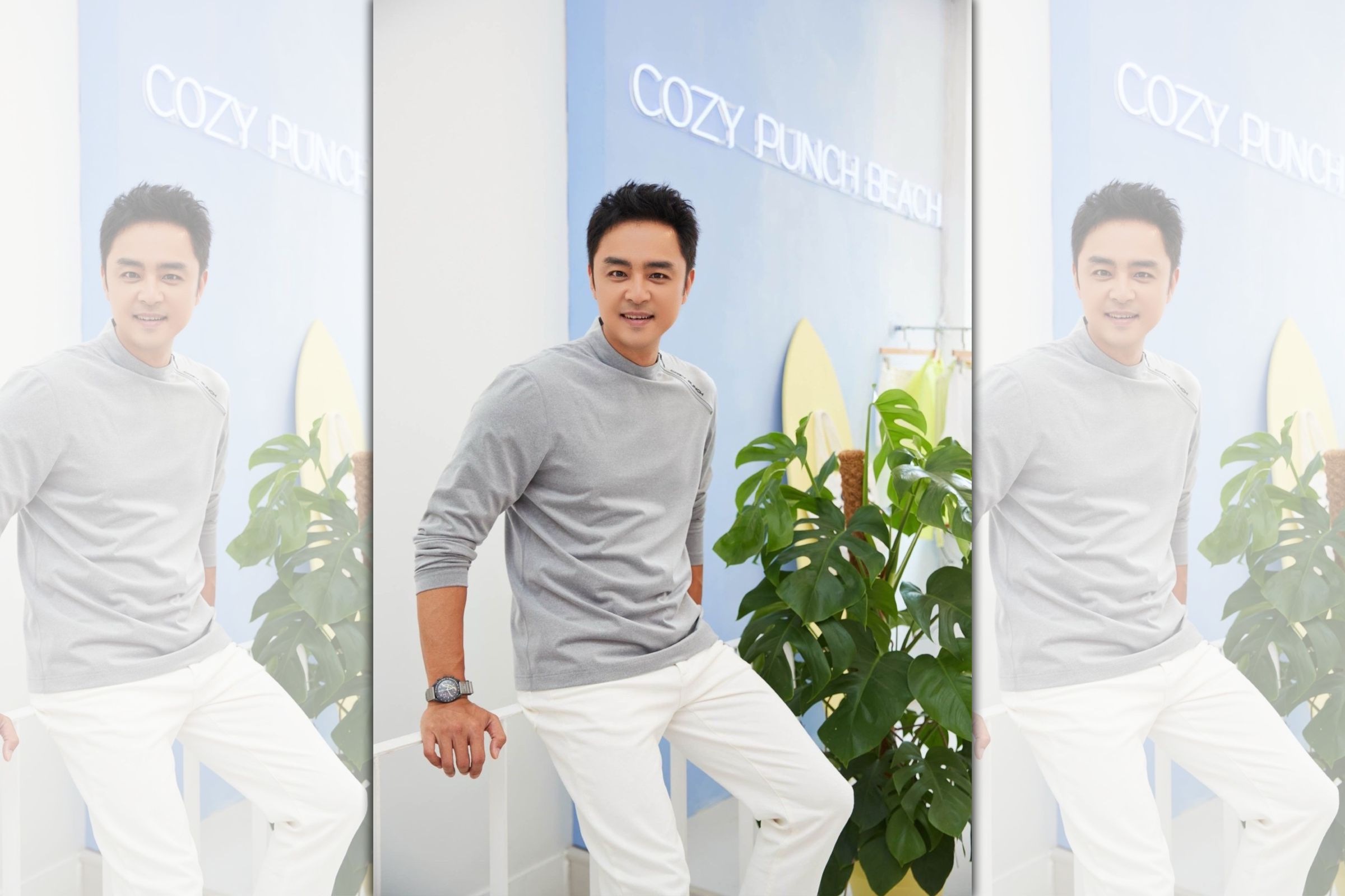明道外型迷人，觀眾緣也很好，廠商COZY PUNCH邀他回台擔任COZY PUNCH全球大使。（鏡藝宏海提供）