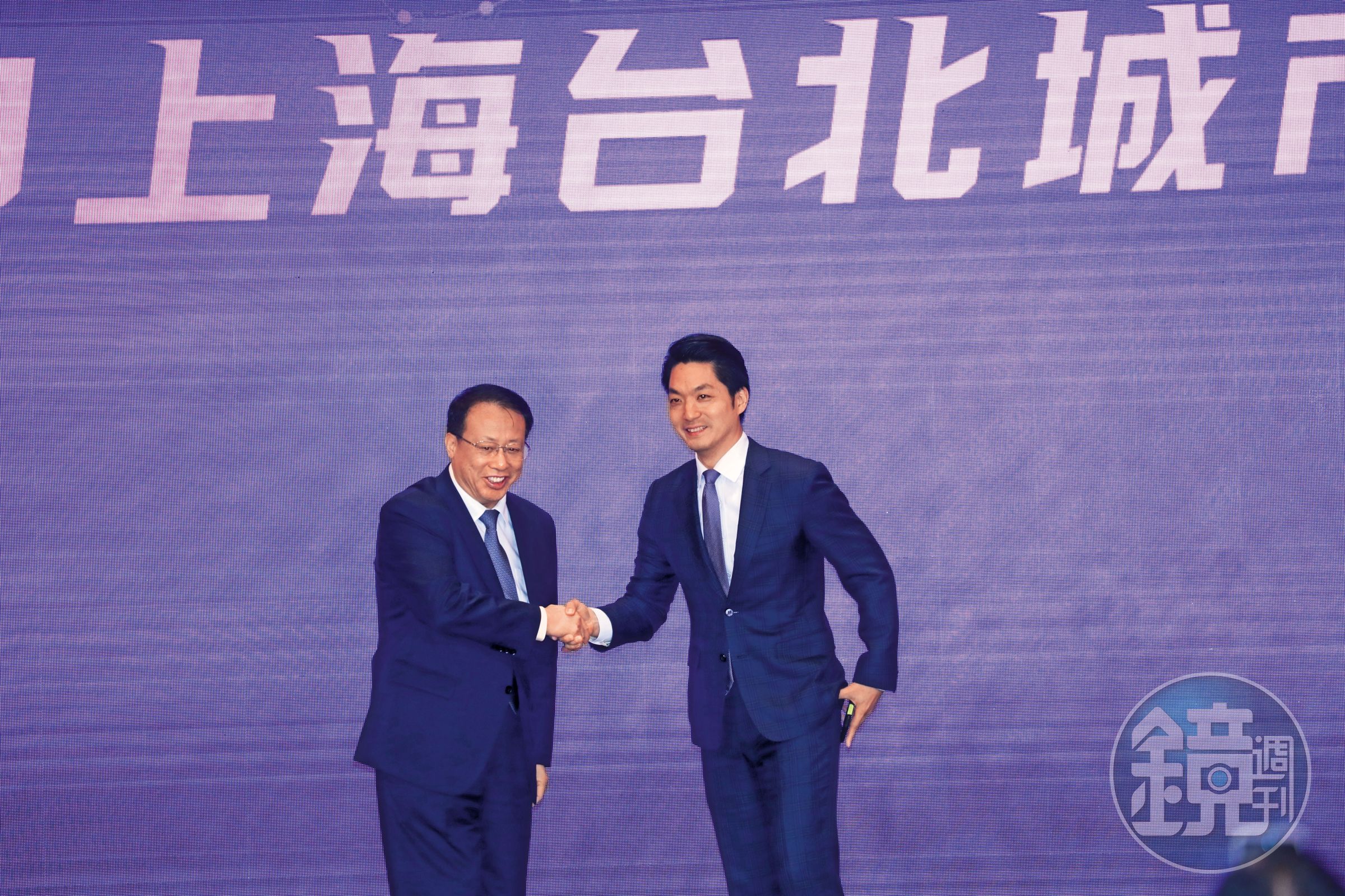 雙城論壇27、28日登場，台北市長蔣萬安（右）將與上海市長龔正（左）會面。