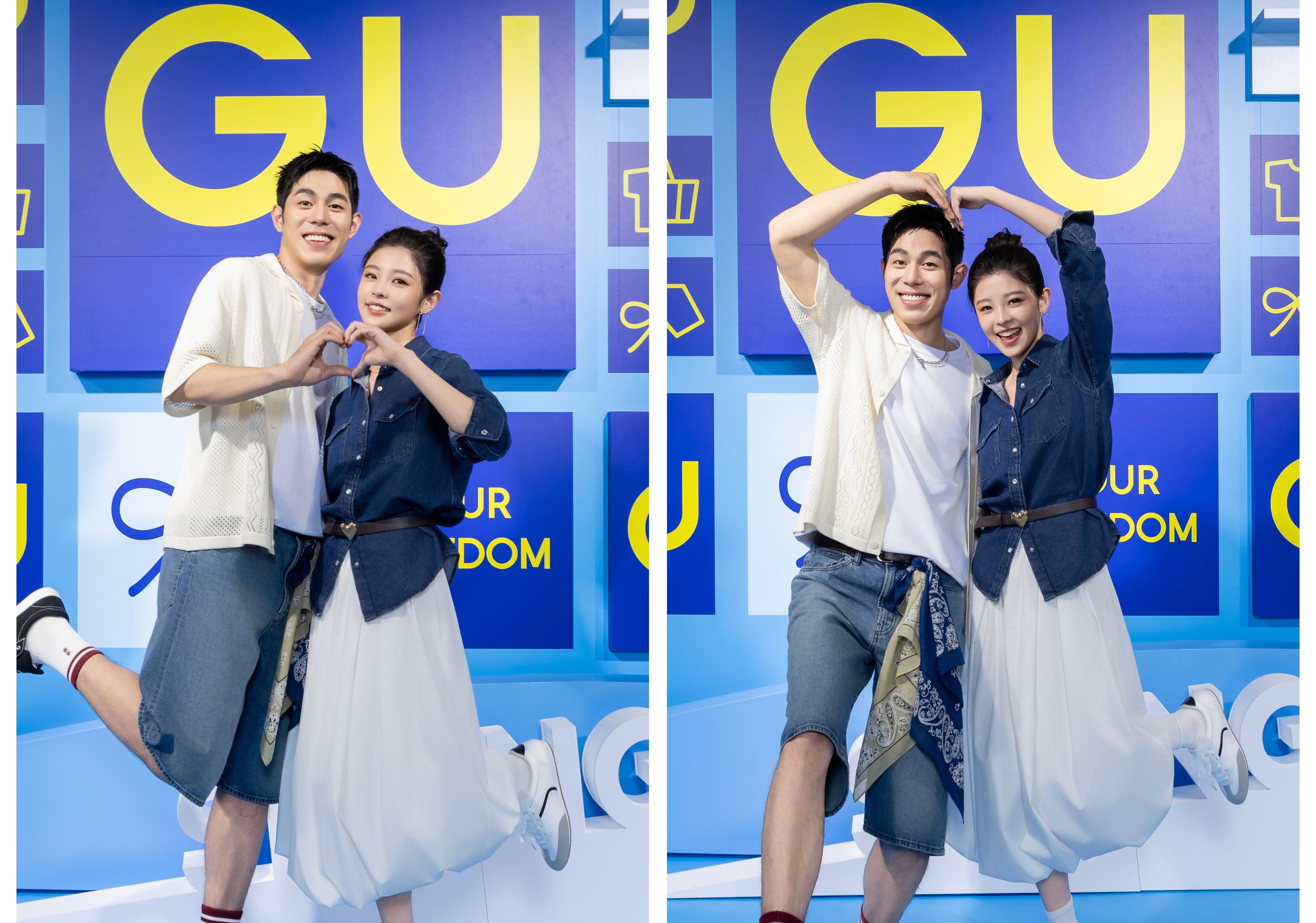 詹懷雲與詹子萱合體出席時尚活動,2人拍《影后》沒有對手戲,但一起上了表演課。(GU提供)