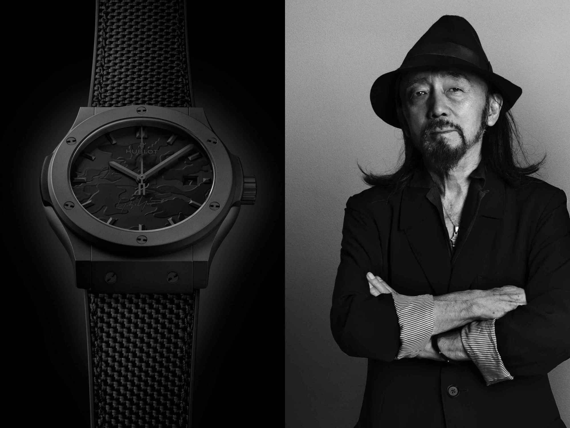 新錶 2026／從時裝伸展台走進正裝腕錶！HUBLOT 宇舶再次聯手山本耀司推出全黑迷彩腕錶