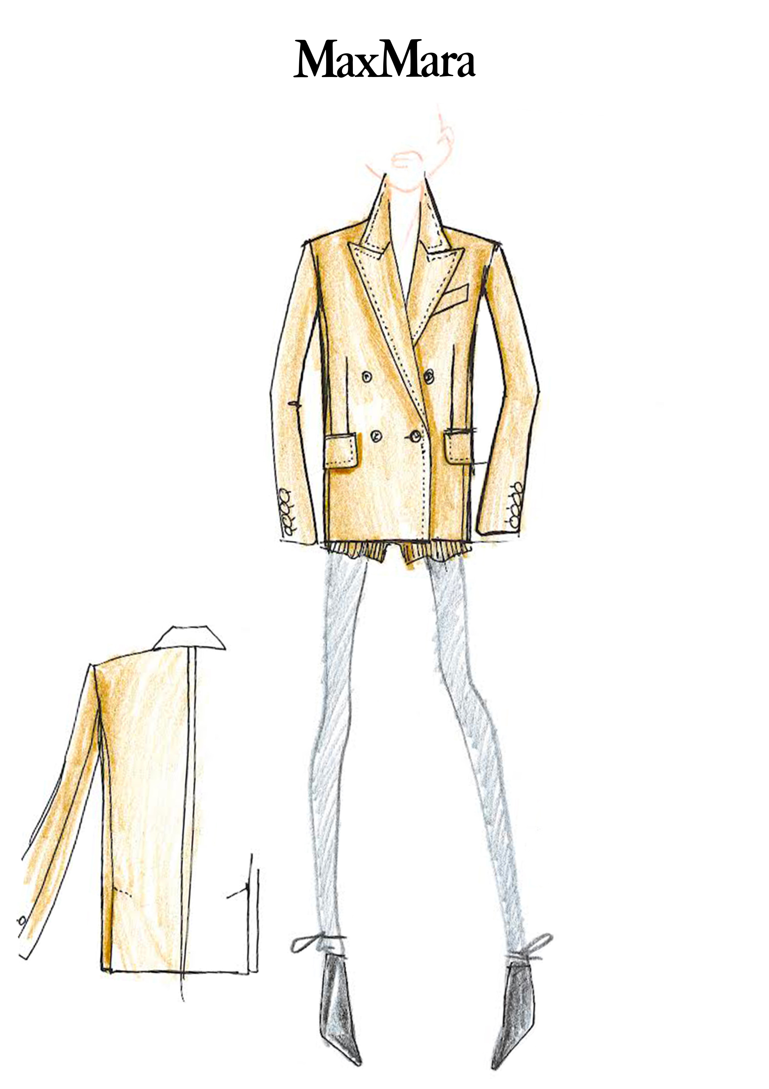 Olimpia Jacket手稿圖。（麥絲瑪拉提供）