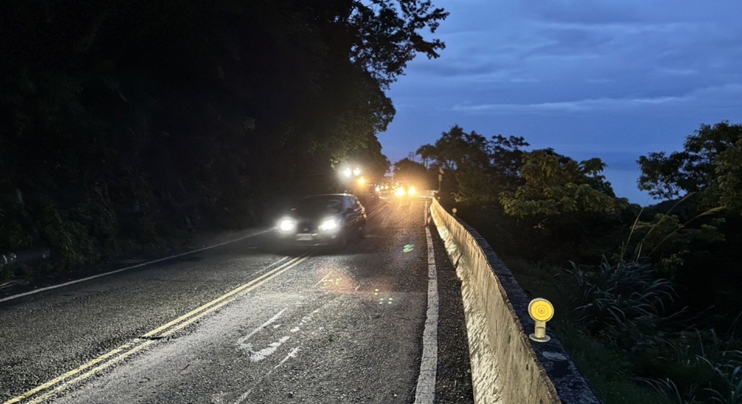 蘇花公路傍晚緊急搶通。（翻攝自公路局官網）