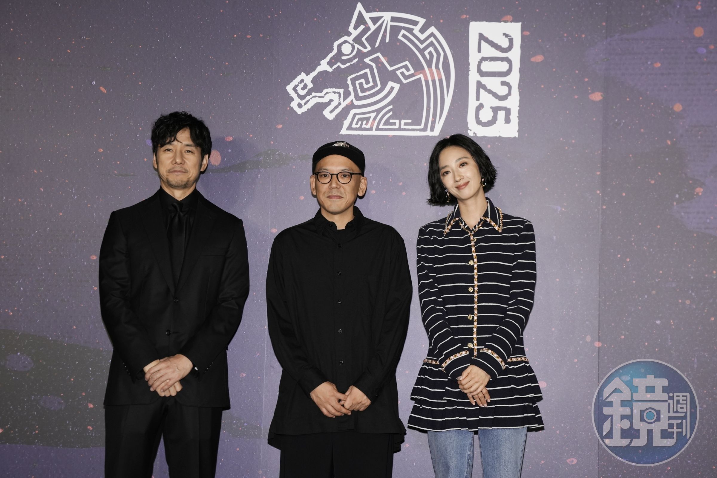 西島秀俊、桂綸鎂與導演真利子哲也參加金馬影展閉幕片放映。