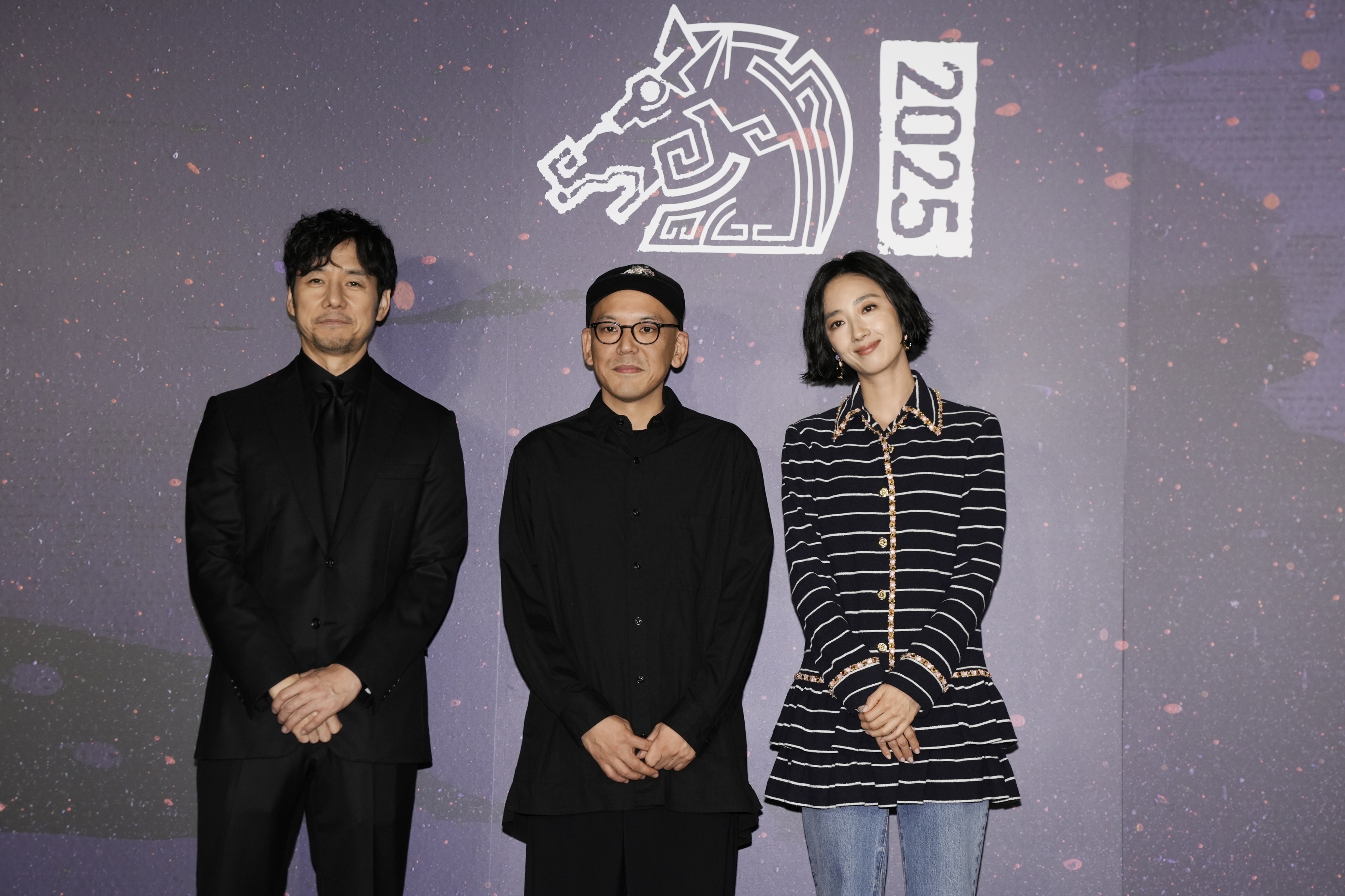 西島秀俊、桂綸鎂與導演真利子哲也參加金馬影展閉幕片放映。