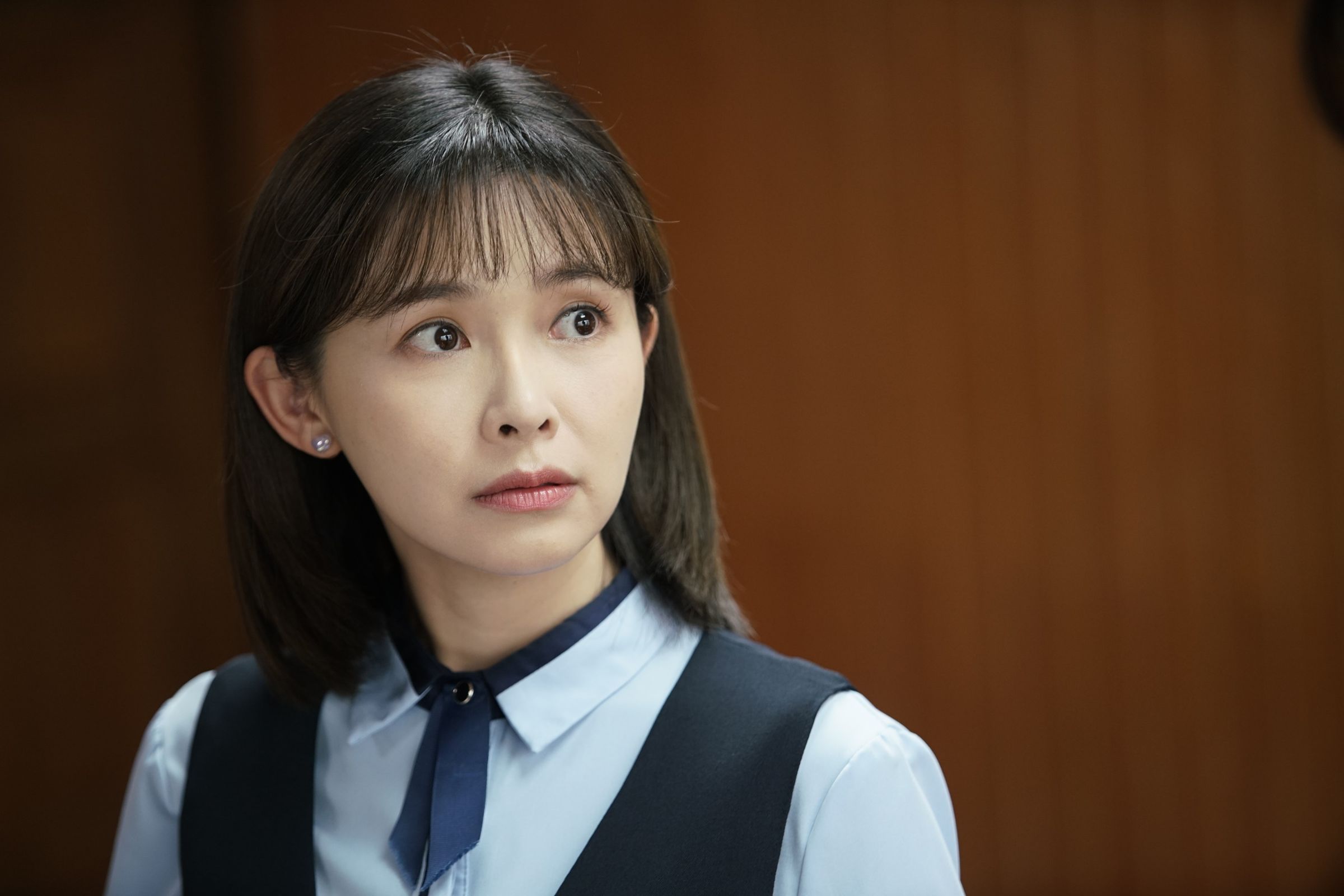 吳婉君在中視《開創者》裡對李國毅頗有好感。(中視提供)