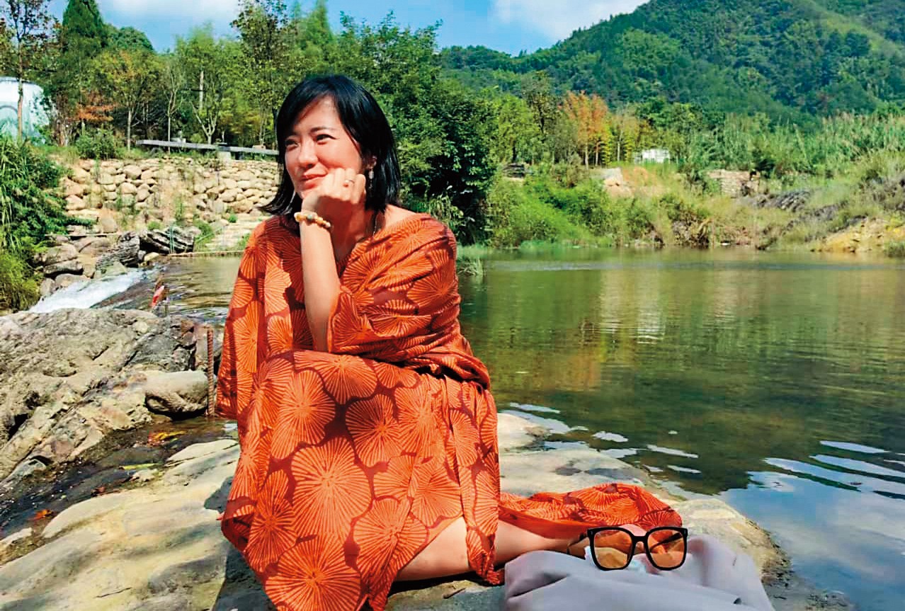 于小惠除了貼美照，也有自我勉勵的正能量雞湯文，讓人聯想到她的私生活。（翻攝自于小惠臉書）