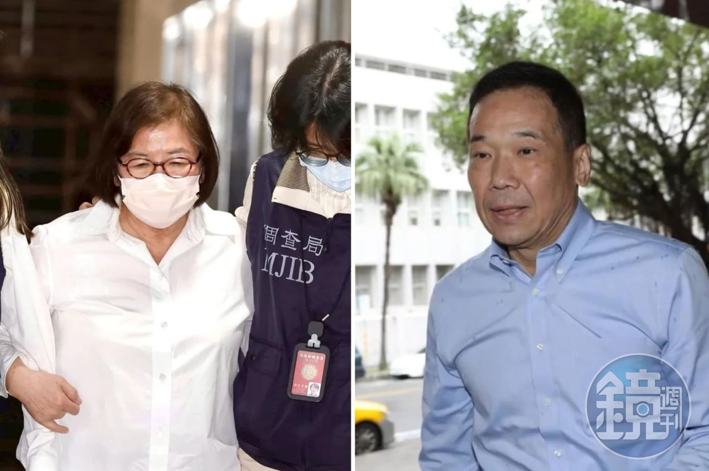 鍾小平(右)是黃呂錦茹(左)急著送件的主因之一。(本刊資料照)