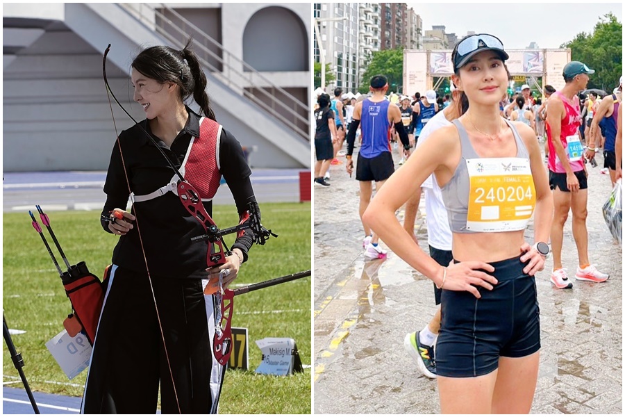 2025雙北世壯運賽場,有不少女神。(翻攝自房思瑜、田依甯臉書)