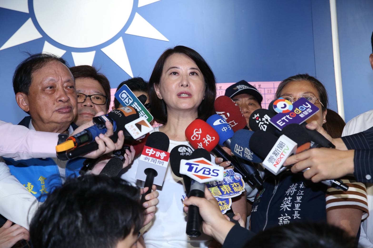 王鴻薇捲入黃國昌狗仔集團風波，但她本人否認。（鏡報董孟航）