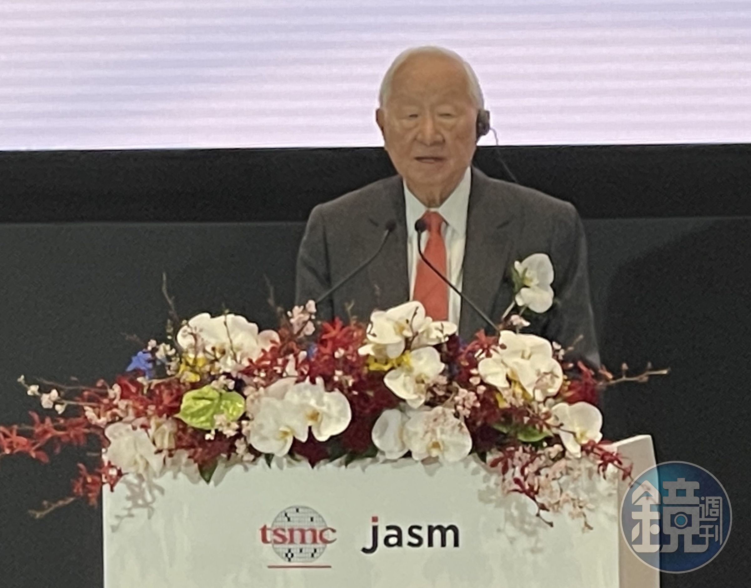 張忠謀表示,對台積電熊本廠充滿期待。
