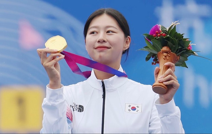 南韓21歲選手林是見在女子個人排名賽中位列第一。(翻攝自@s1hyeon._z IG)