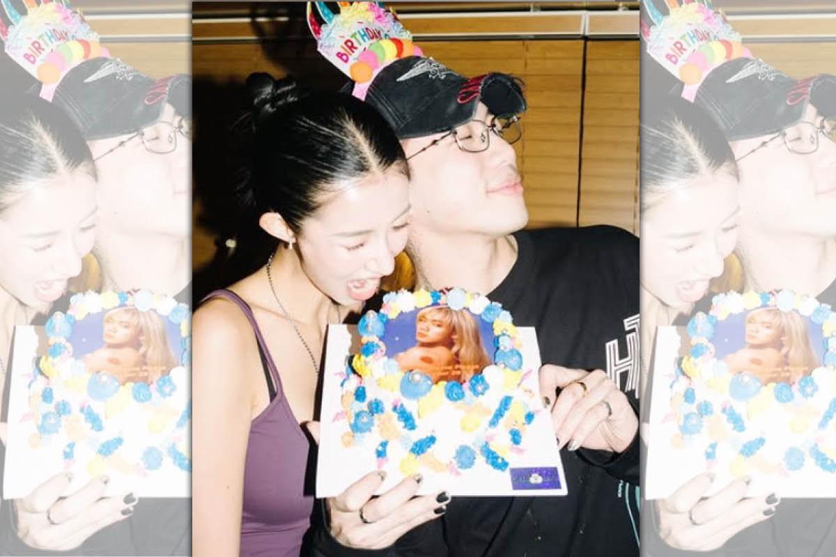 ØZI曬出與辣模女友Jane的甜蜜合照。（翻攝自ØZI IG)