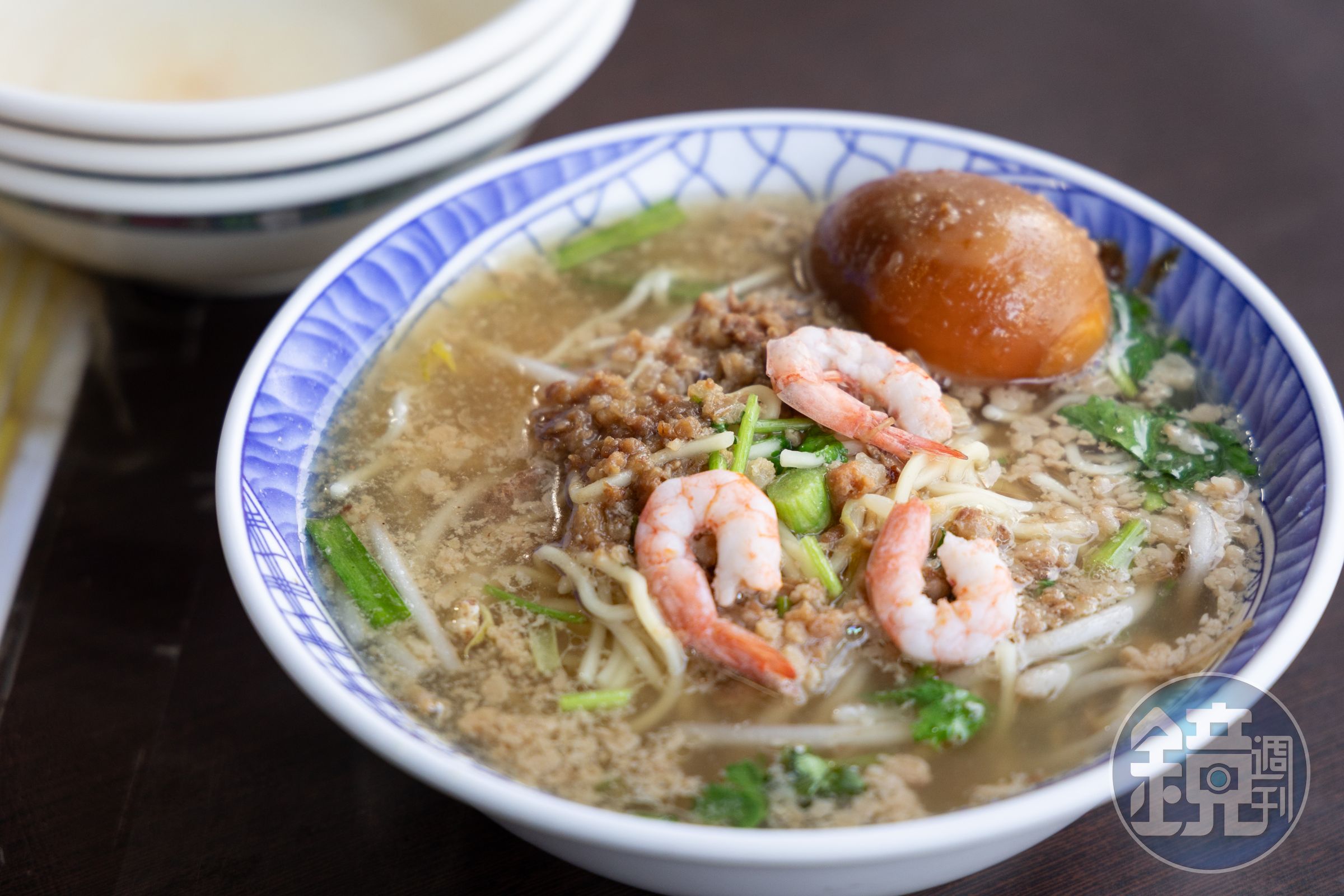 小公園「擔仔麵」的美味精髓在於肉燥與湯頭。(60元/小碗,滷蛋15元/顆)