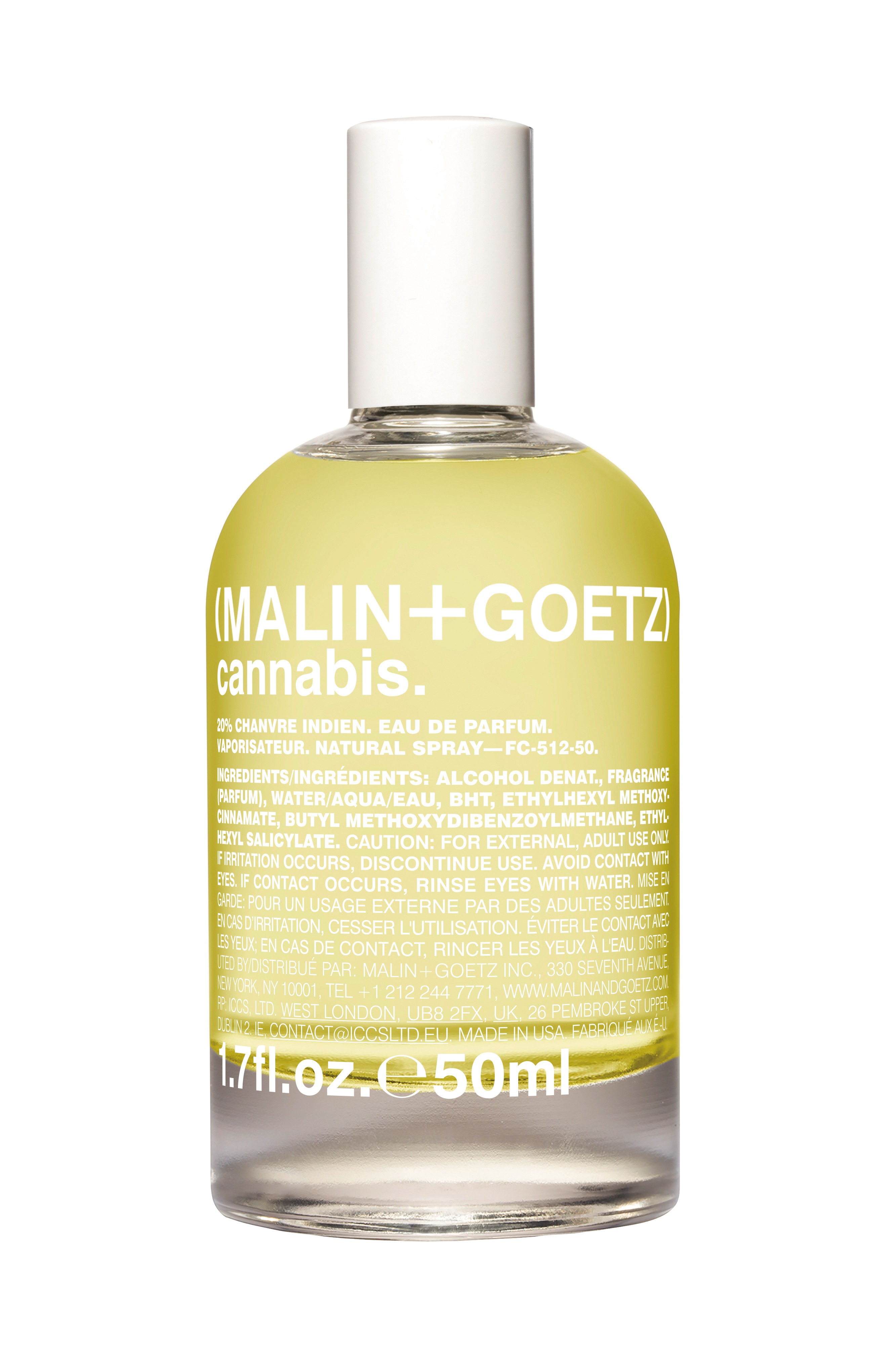 （MALIN+GOETZ）大麻草淡香精 NT$3,500╱50ml。（10X提供）