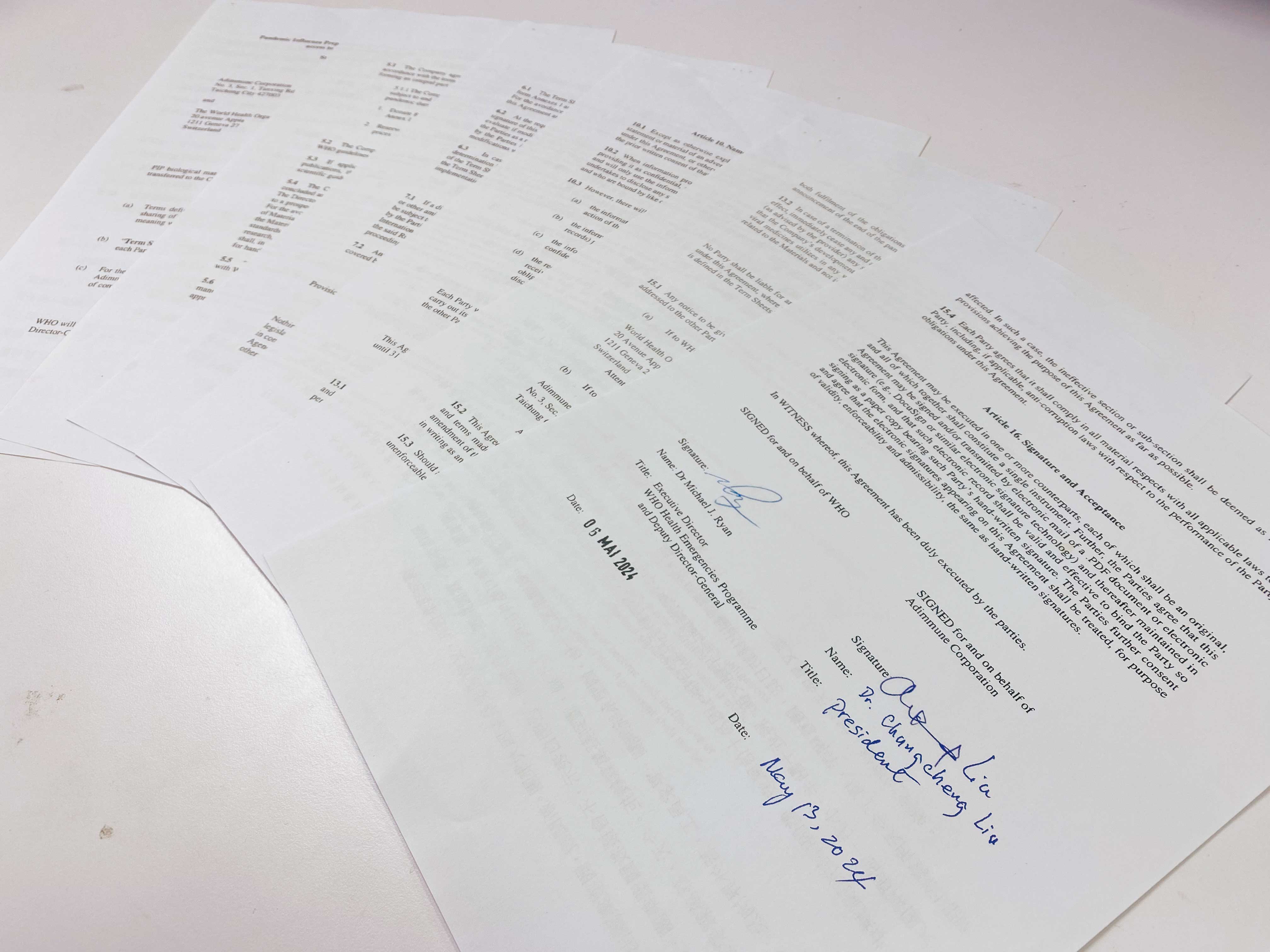 WHO相中國光生技的疫苗產能，耗時3年拍板合作。（國光生技提供）