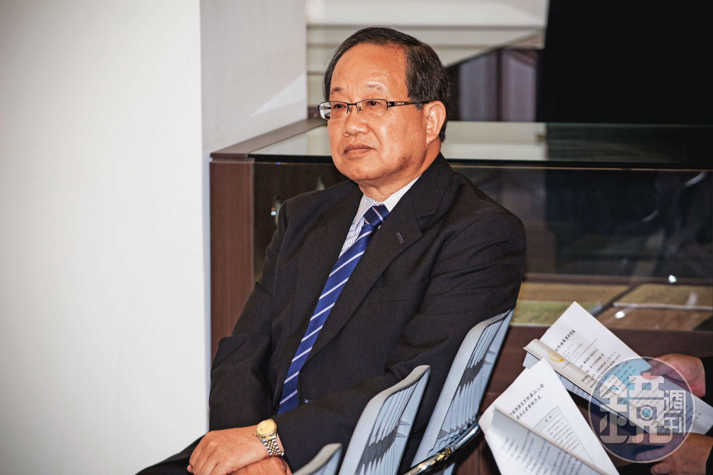 桃園地檢署前檢察長彭坤業(圖)曾遭陳嘉義指控關說,最後慘遭拔官下台。