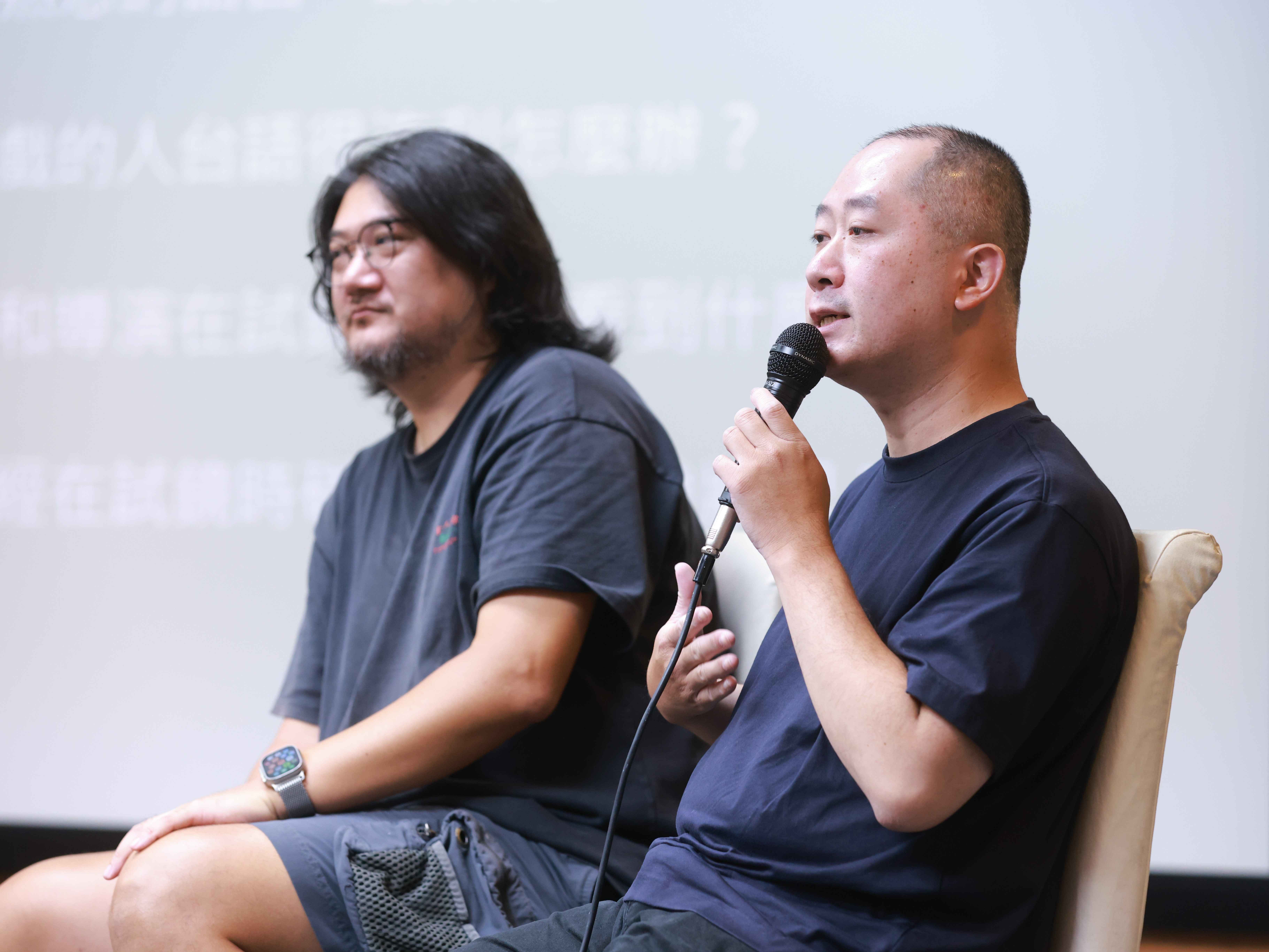 「台語台表演班」語言指導林良儒分享：語言是角色的一部分。（公視台語台提供）