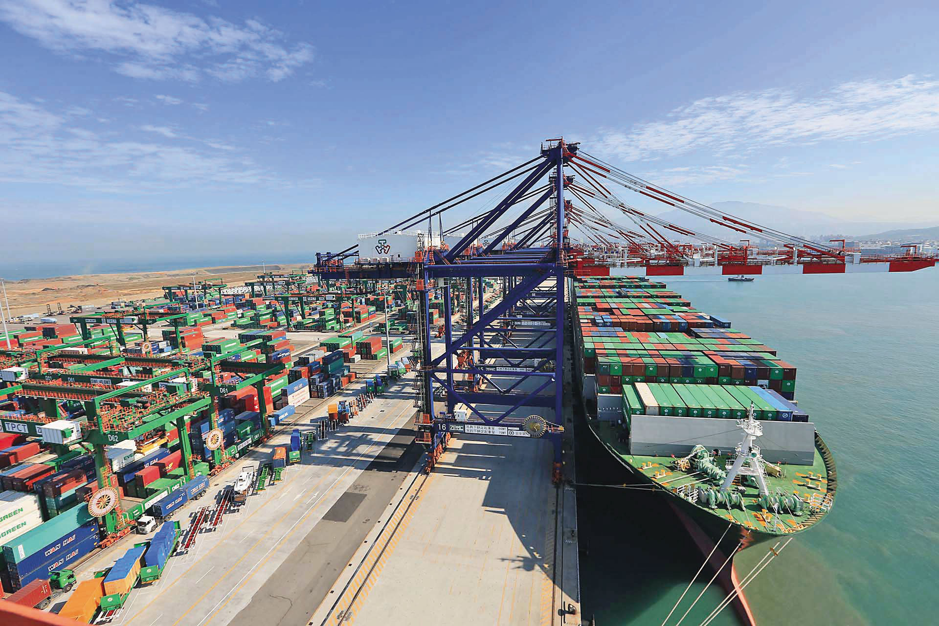 台灣航運業估計將面臨3到6個月的運輸需求萎縮。（翻攝台北港貨櫃碼頭股份有限公司官網）