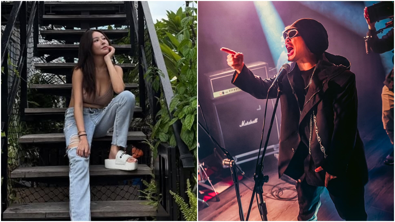 馬來西亞歌手黃明志捲入網紅謝侑芯命案。（翻攝自Instagram@irisirisss900、臉書@Namewee 黃明志）