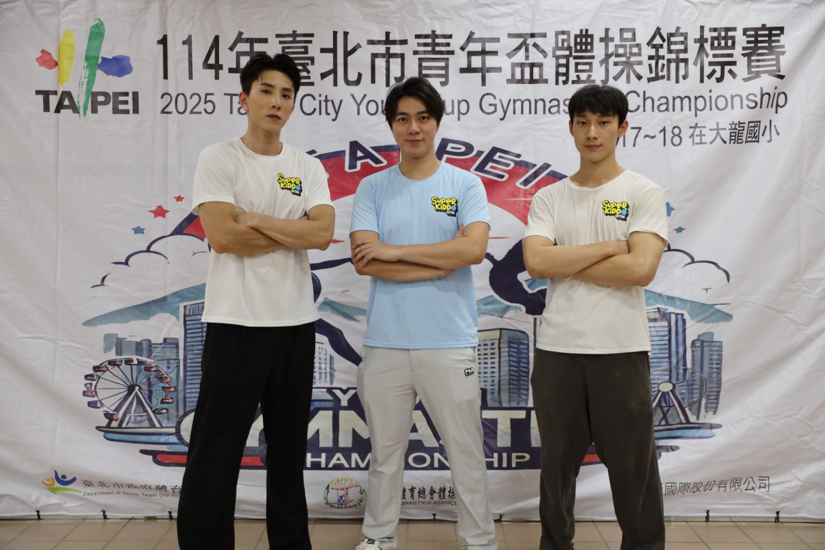 古程丰邀來好友潘胤傑、唐綸共同經營。(小超人綜合體能俱樂部提供)