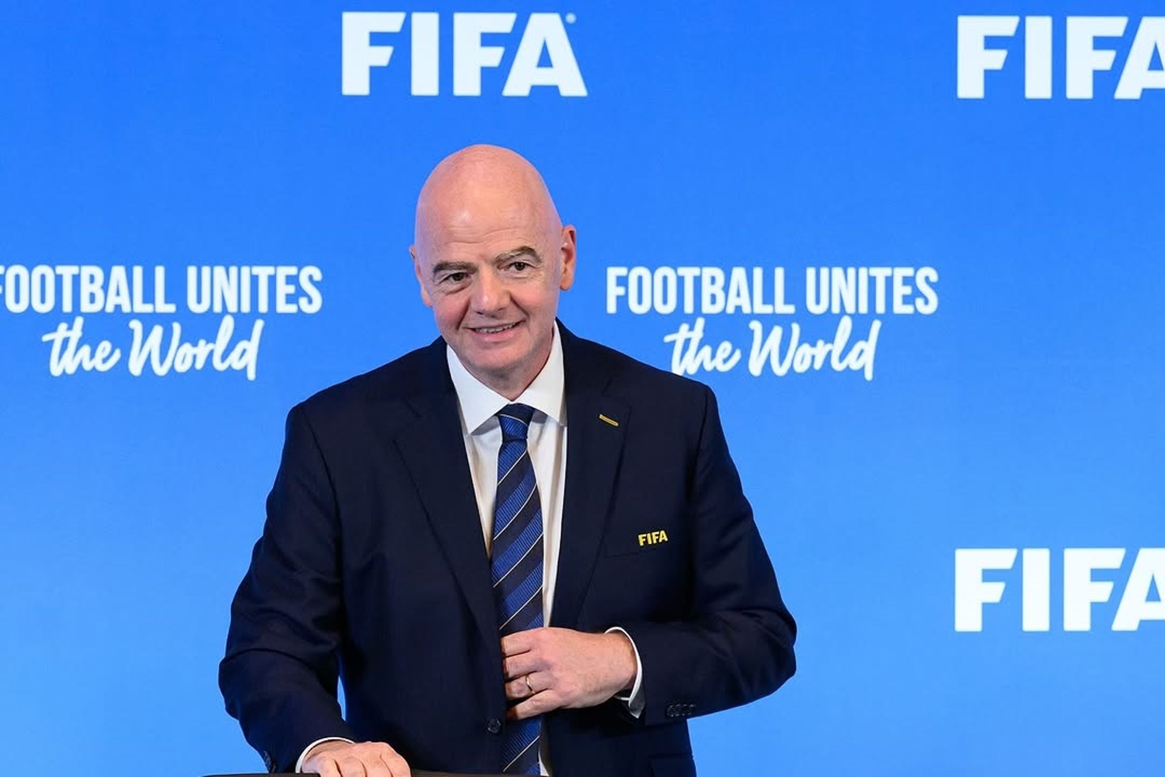 FIFA主席恩芬提諾透露,2026世足將開創首例,於決賽中場時間安排表演。(翻攝自IG@gianni_infantino)