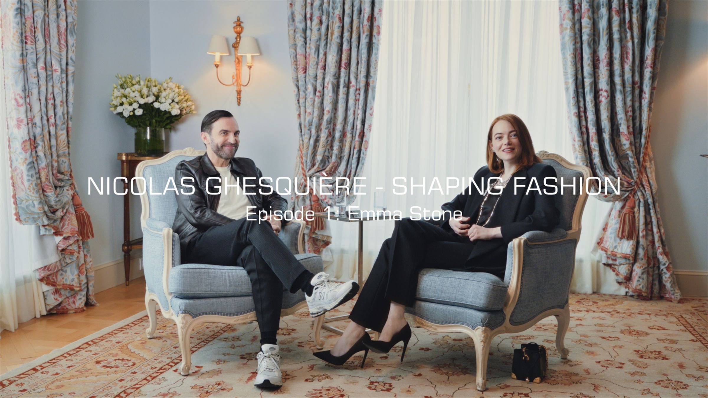 LOUIS VUITTON在YouTube頻道上推出《Nicolas Ghesquière: Shaping Fashion》,首集邀請品牌大使艾瑪史東(Emma Stone)擔任嘉賓。(路易威登提供)