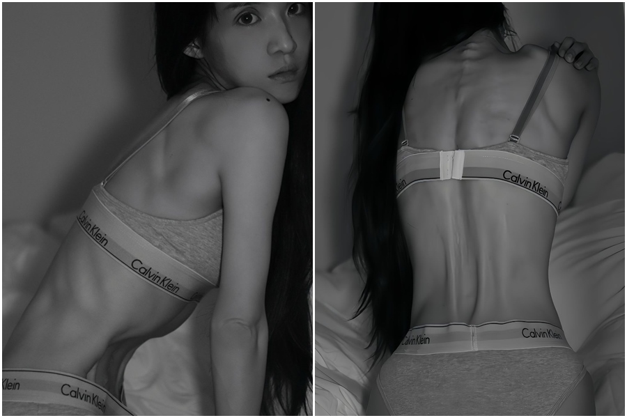 阿沁嫩妻花花將瘦到剩28公斤拍下的照片拿去參加國際攝影大賽。（翻攝自IG flora_li_flora）