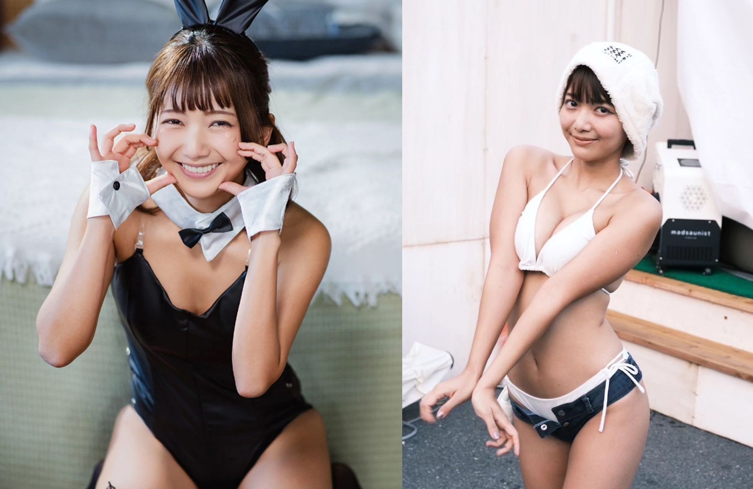 AV女優星乃莉子身材嬌小，卻擁有E級身材。（翻攝IG@rikohoshino420）