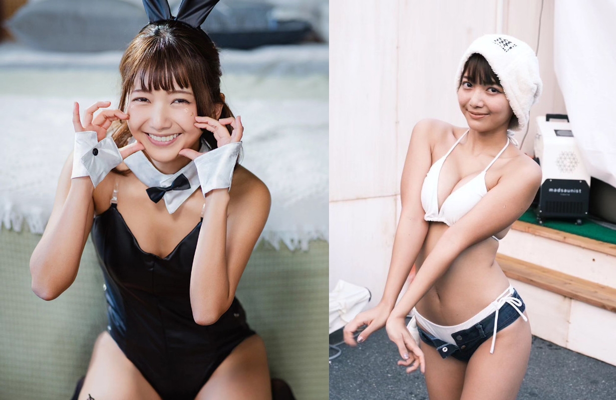 AV女優星乃莉子身材嬌小，卻擁有E級身材。（翻攝IG@rikohoshino420）