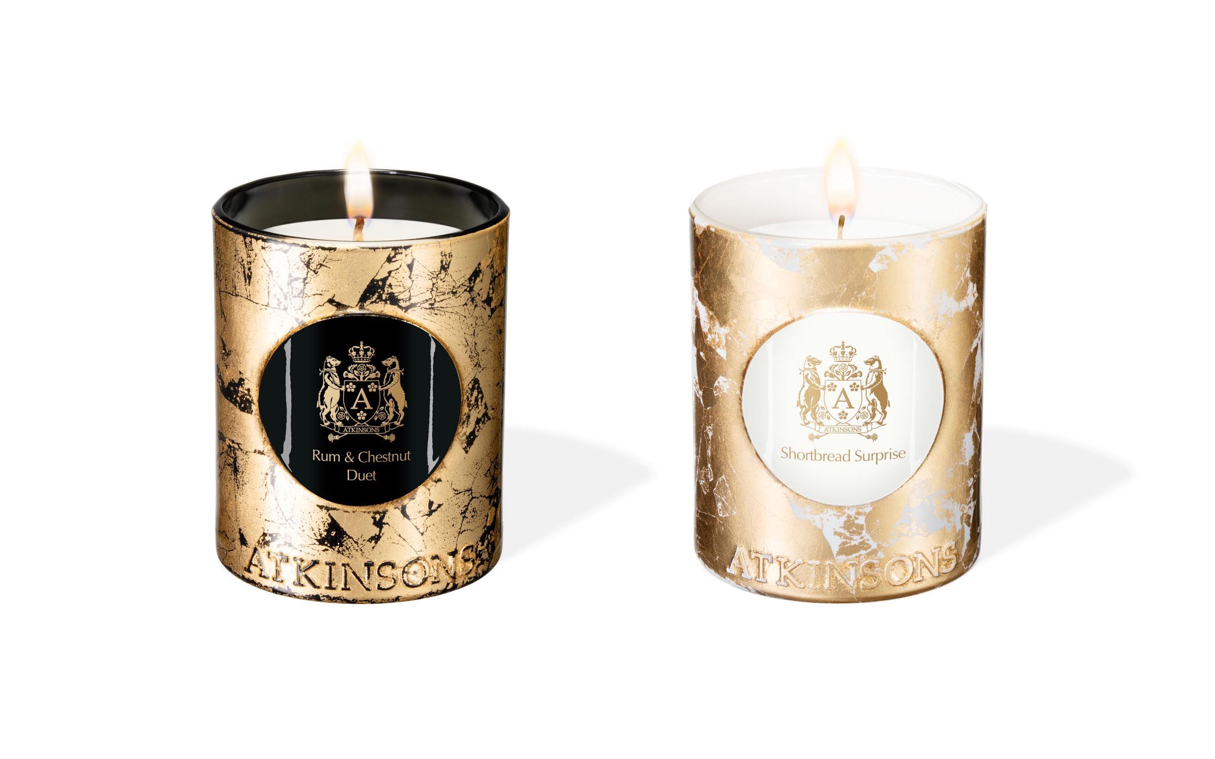 ATKINSONS TEA PARTY LIMITED EDITION 200g,蘭姆栗子(左)、酥餅驚喜(右),NT2,780。