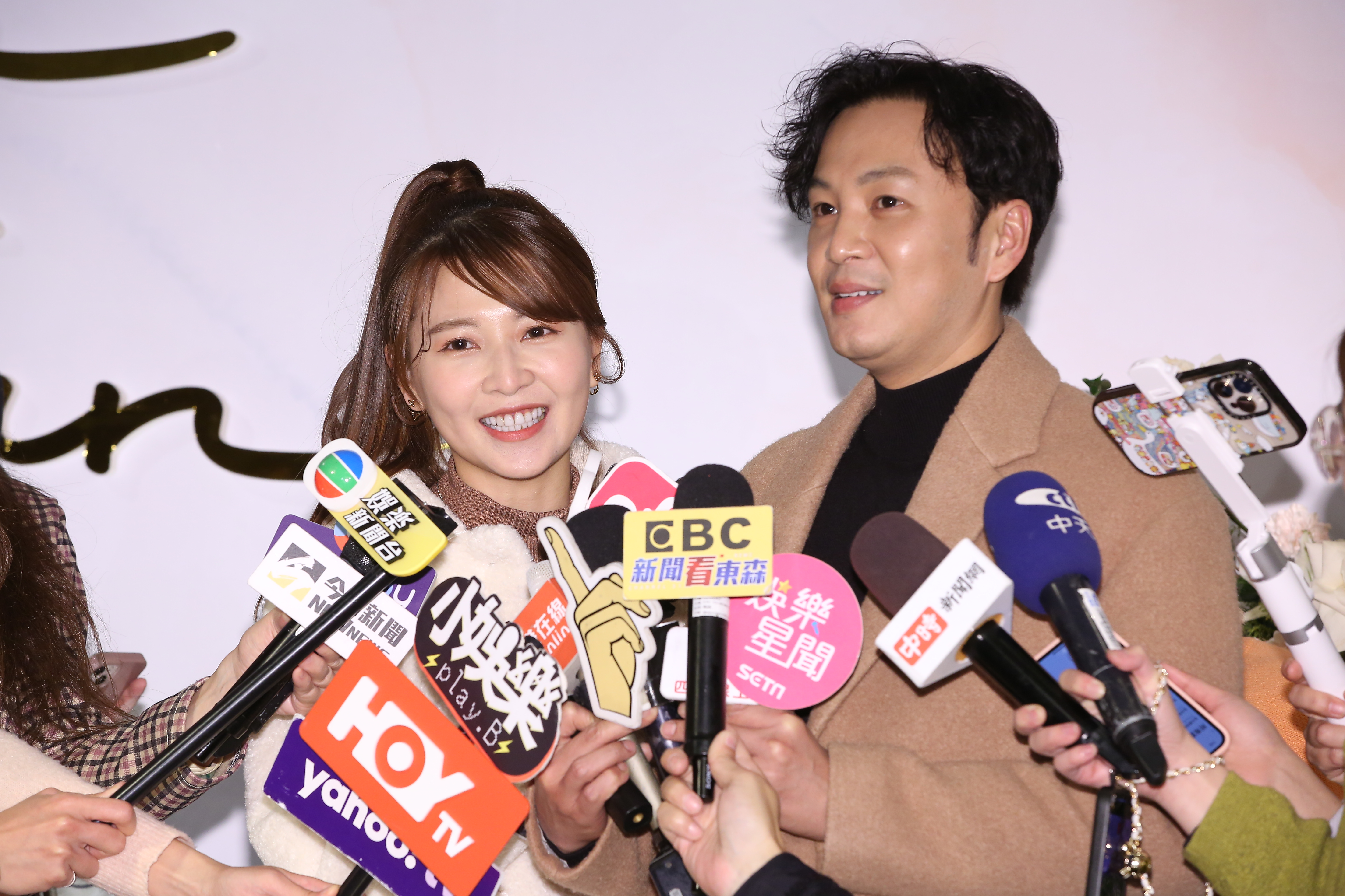 張書偉和謝京穎婚後第一次聯袂現身。