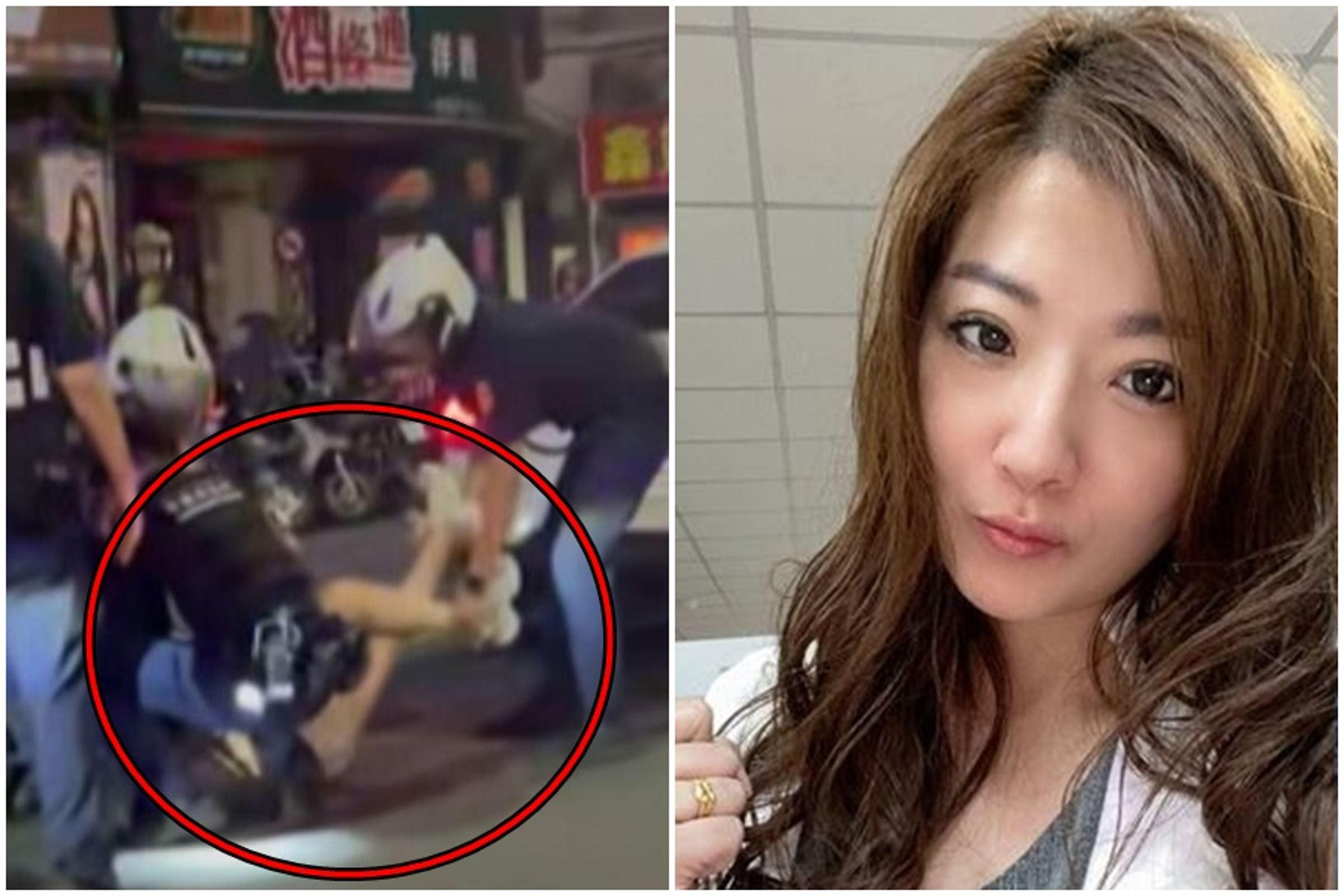 侯沁潔3日駕車衝撞員警並拒絕接受檢查，因涉嫌妨害公務遭警方逮捕。（翻攝爆料公社公開版臉書／侯沁潔臉書）