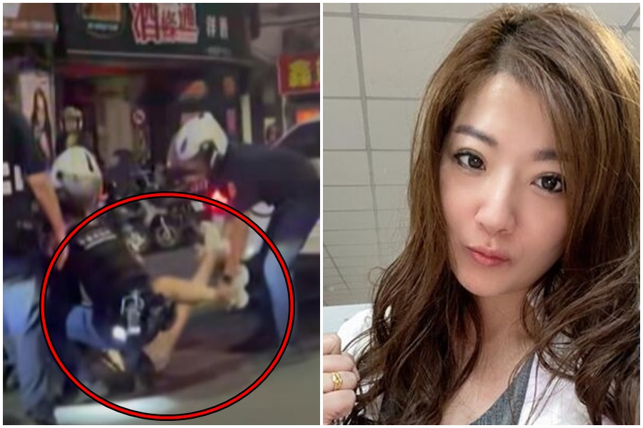 侯沁潔3日駕車衝撞員警並拒絕接受檢查，因涉嫌妨害公務遭警方逮捕。（翻攝爆料公社公開版臉書／侯沁潔臉書）