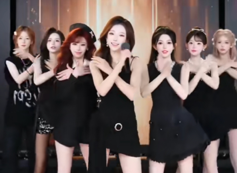 抖音女團「SK月亮湖217」近日因「上車舞」爆紅，引起不少人模仿。（翻攝自抖音）