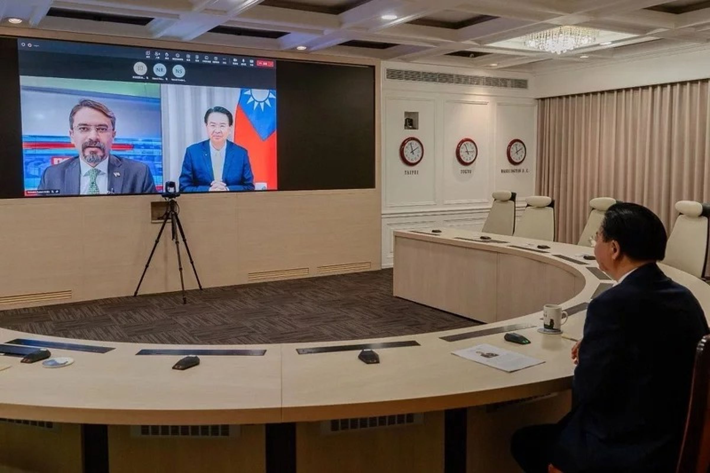 吳釗燮接受印媒專訪,受到中國駐印度大使館強烈抗議。(外交部提供)