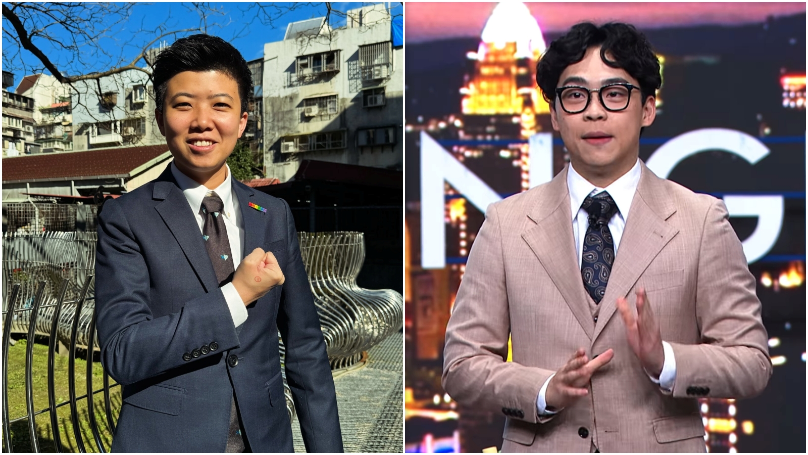 苗博雅跟賀瓏槓上。（翻攝苗博雅、賀瓏 Hello臉書）