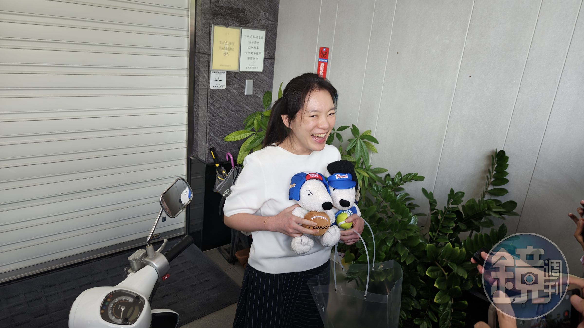 陳幸妤受訪心情非常好。