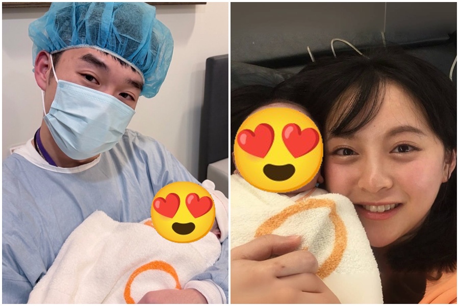 王齊麟與陳詩媛的兒子今晚誕生，開心發文分享喜悅。（翻攝自IG@chilinwang）
