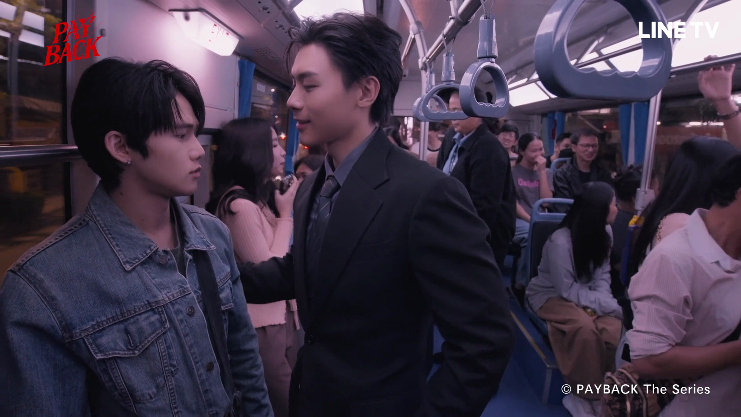 Minlee(左)與Toptap在《償還 PAYBACK The Series》的化學反應成為觀眾熱議焦點。(LINE TV提供)
