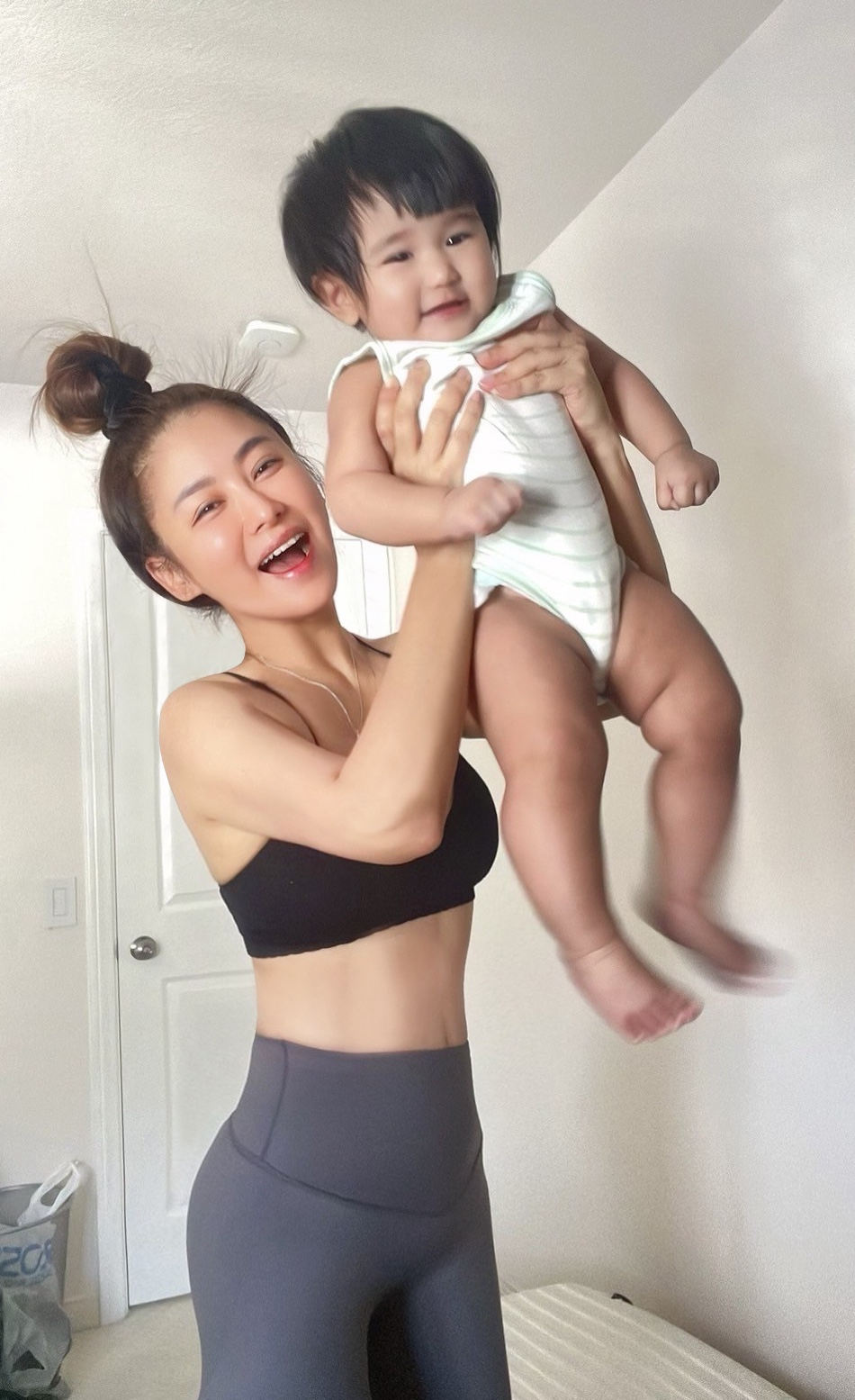 葉家妤帶兒女到美國旅行。（Laler提供）