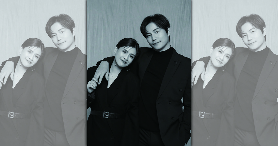 孫協志突po與愛妻黑白照，嚇壞網友。（翻攝孫協志臉書）