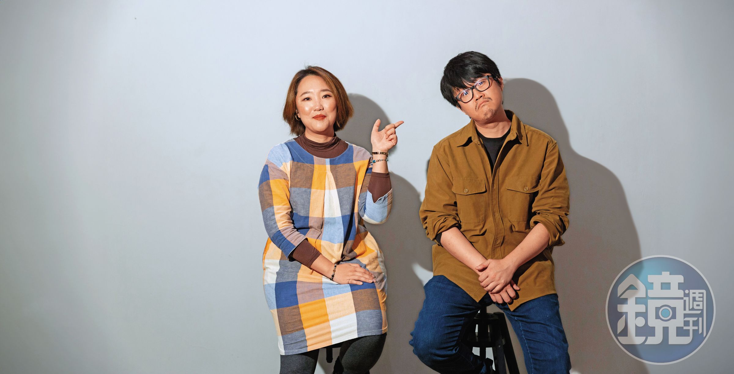 柏雅婷（左）與徐宏愷（右）期盼透過劇場與台漫合作，打破各自同溫層。