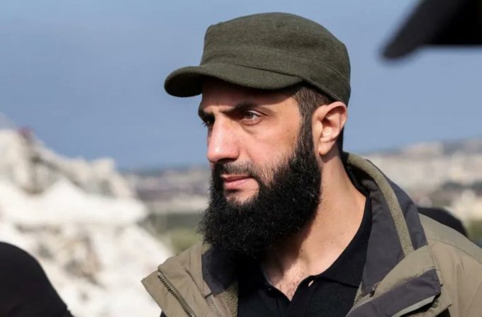 敘利亞反政府軍領袖喬拉尼呼籲國際社會以尊重敘利亞主權為前提，承擔起對敘利亞動亂的責任。（翻攝自X @ShaykhSulaiman）