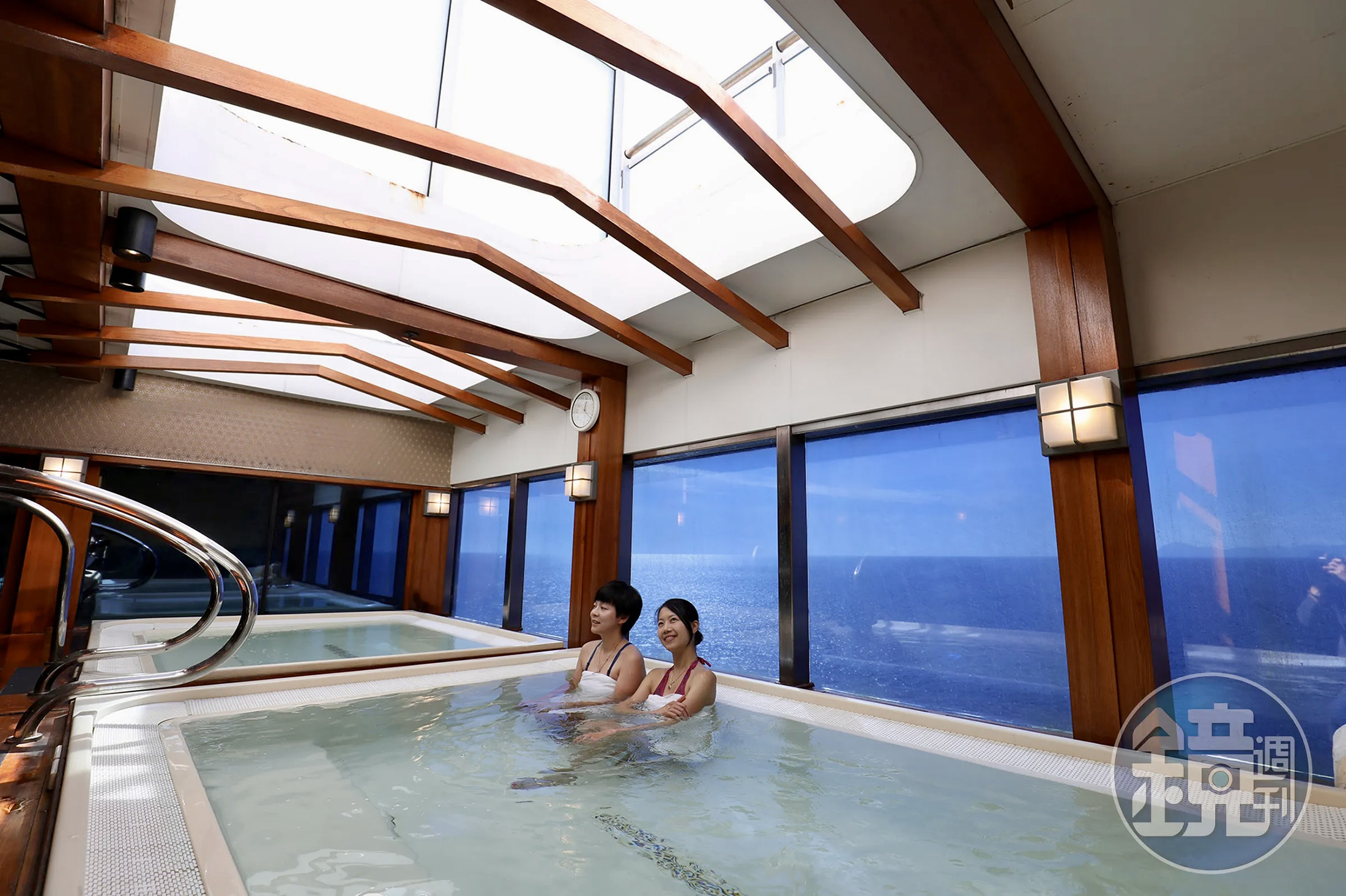 鑽石公主號有一座海上規模最大的日式浴場Izumi Japanese Bath。(何宗昇攝影)
