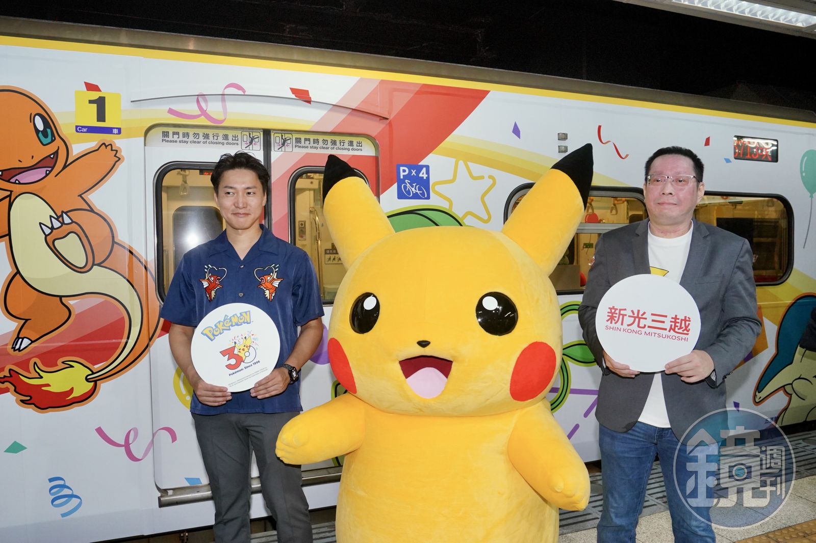 今(24)日,吳昕昌與現任The Pokémon Company亞洲事業本部資深總監小林大翼共同出席寶可夢列車出行記者會。