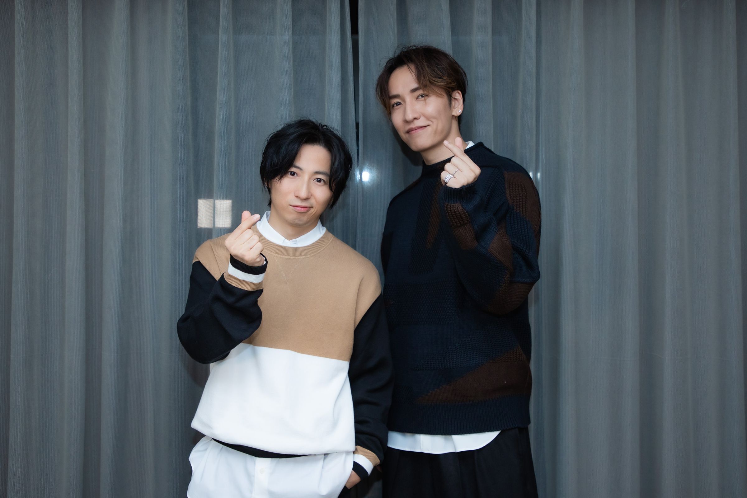 「w-inds.」橘慶太(右)與千葉涼平睽違近4年再次來台,兩人都非常想念台灣。(G-MUSIC、SYL TW提供)