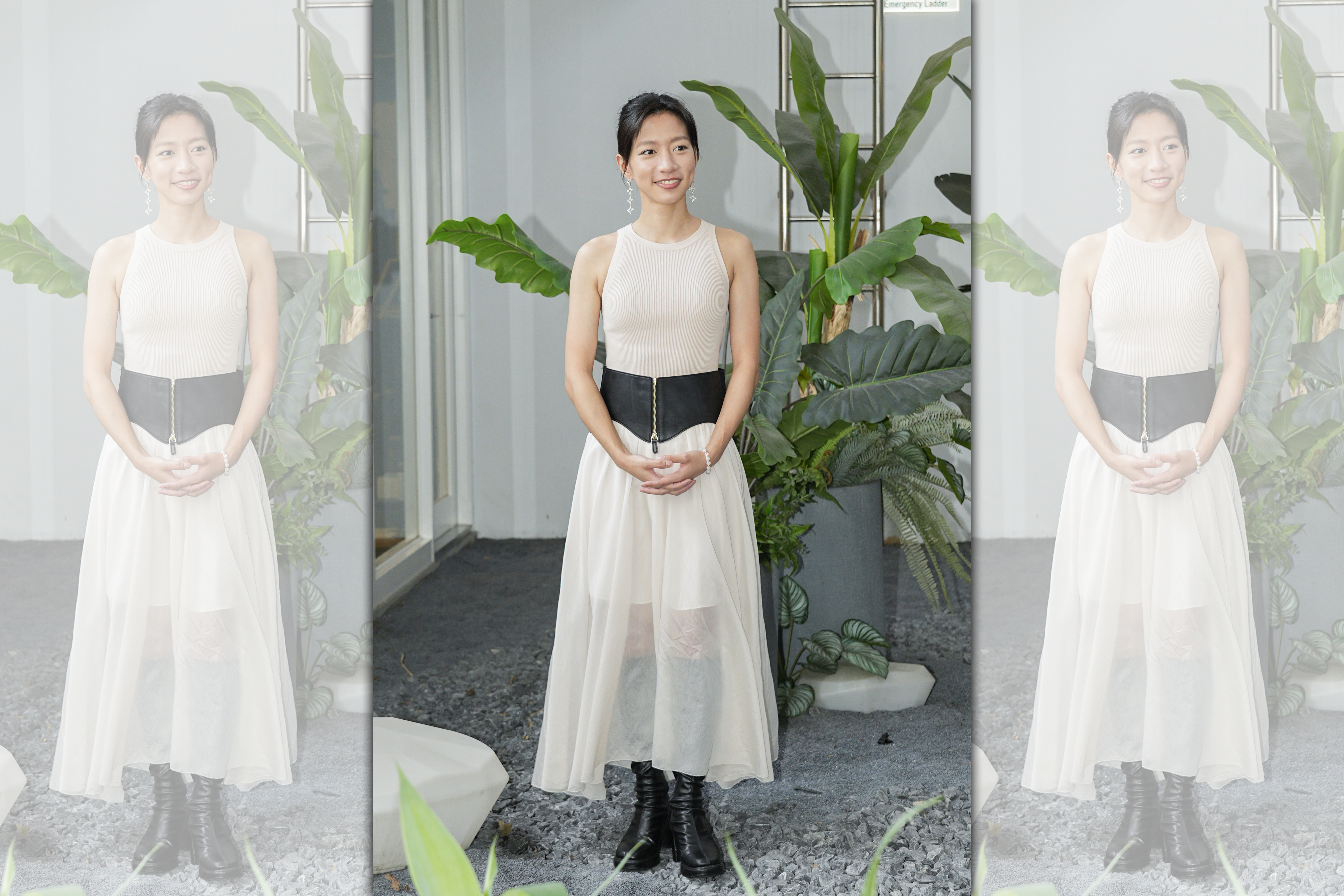 陳妤今出席大愛新戲《假日到山裏來看你》記者會。