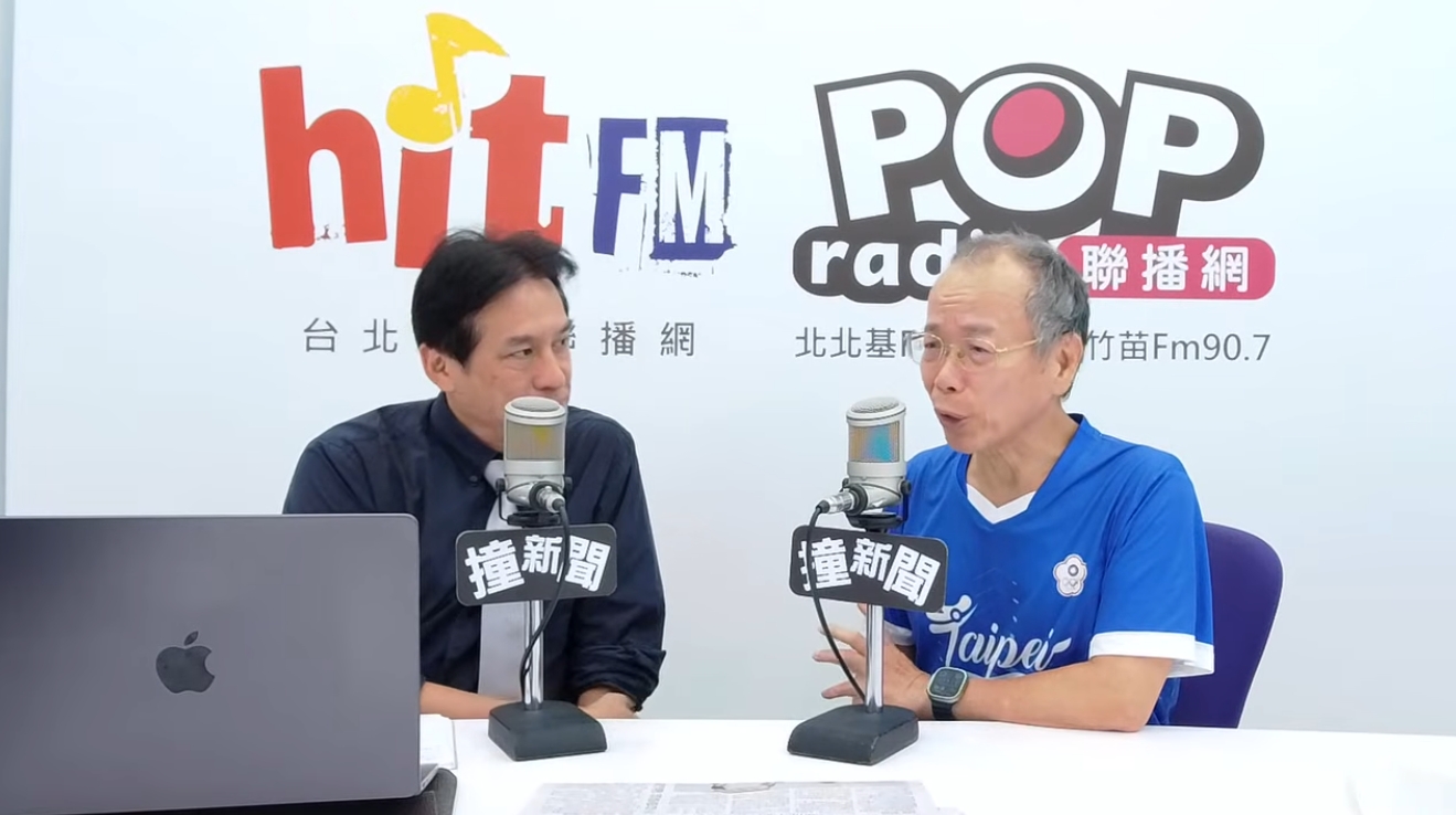 張景森表示，會留在民進黨裡繼續「當烏鴉」，目前會「留黨察看」，也確定不會選宜蘭縣長。（翻攝自YouTube@POP Radio聯播網 官方頻道）